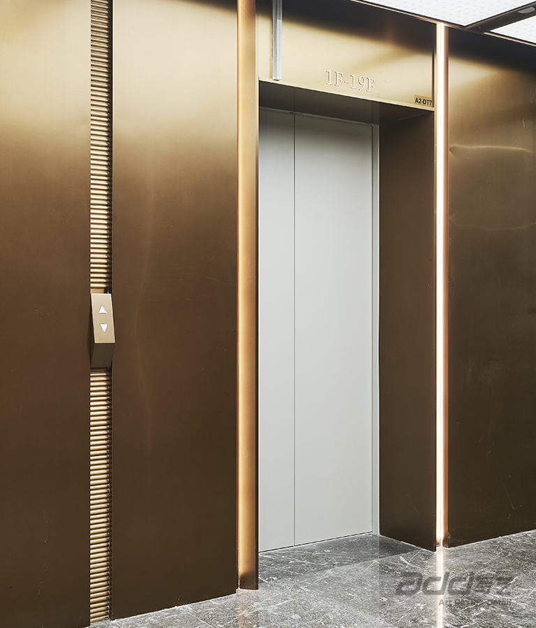 移遠通信辦公室裝修設(shè)計-電梯廳-pc